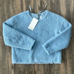 lululemon athletica Blue Fleece Sweatshirt